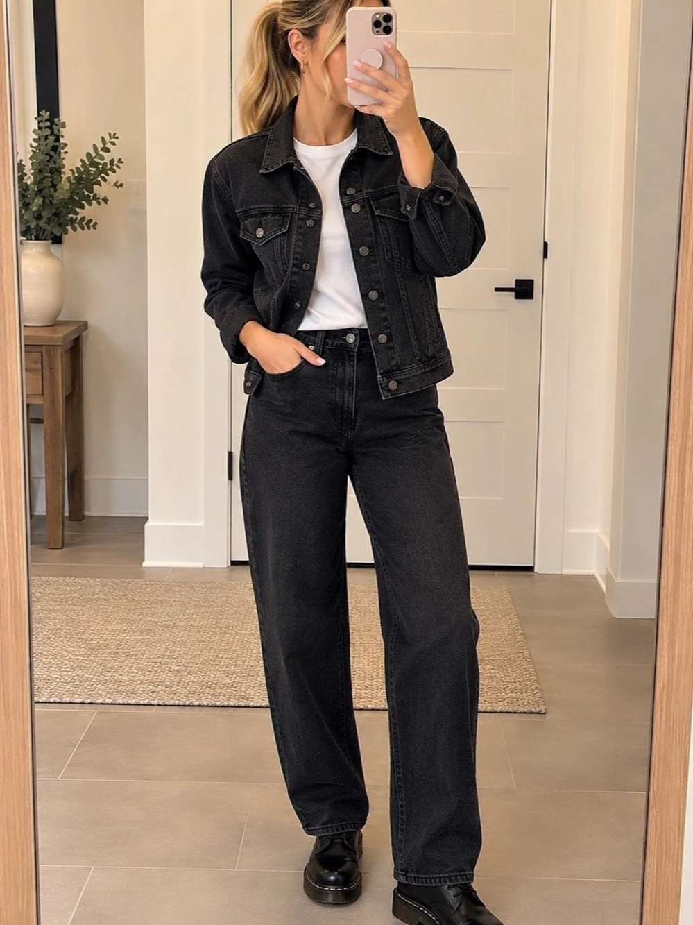 Gap Icon Denim Jacket Black Denim Jacket Like New